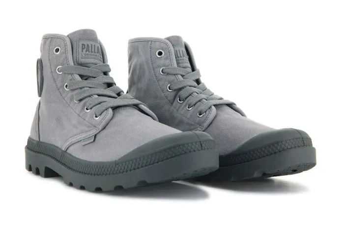 PALLADIUM PAMPA HI Gray Flannel Men Boots PALLADIUM PAMPA HI Gray Flannel Men Boots