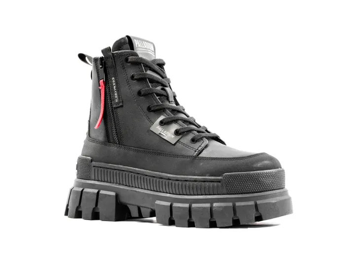 PALLADIUM REVOLT BOOT ZIP LEATHER Blackblack Women Boots PALLADIUM REVOLT BOOT ZIP LEATHER Blackblack Women Boots