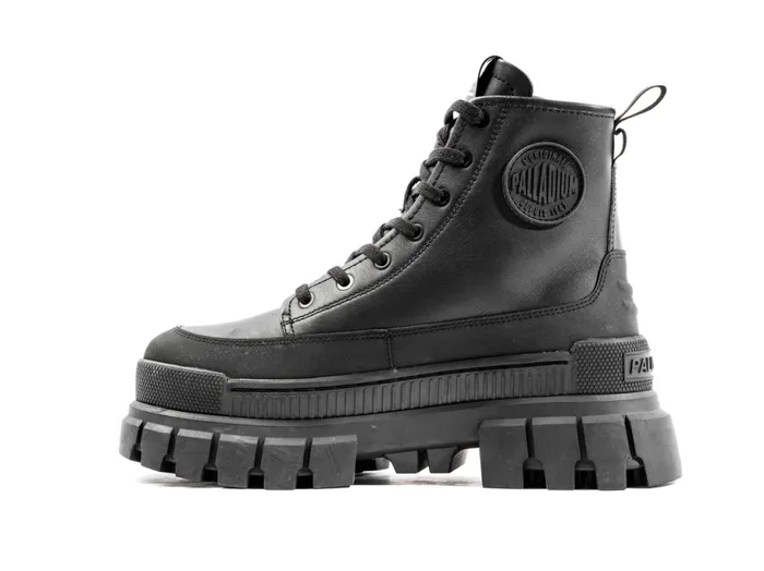 PALLADIUM REVOLT BOOT ZIP LEATHER Blackblack Women Boots PALLADIUM REVOLT BOOT ZIP LEATHER Blackblack Women Boots