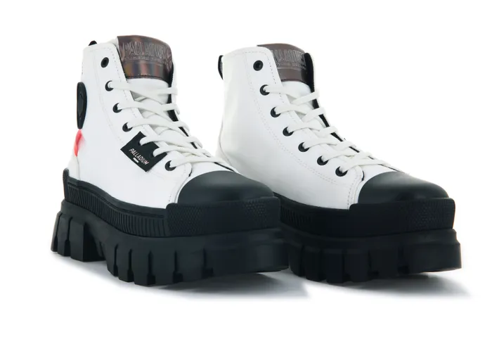 PALLADIUM REVOLT HI TX Star White Women Boots PALLADIUM REVOLT HI TX Star White Women Boots
