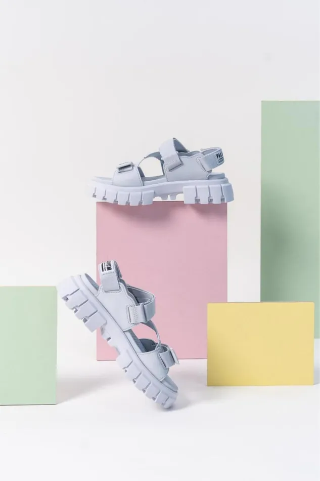 PALLADIUM REVOLT SANDAL MONO Blue Art Women Sandals PALLADIUM REVOLT SANDAL MONO Blue Art Women Sandals