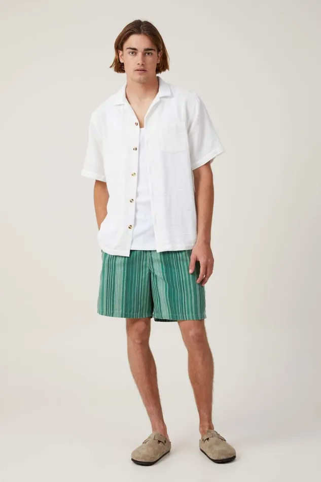 Palma Short Sleeve Shirt White Men Cotton On Shirts and Polos Palma Short Sleeve Shirt White Men Cotton On Shirts and Polos