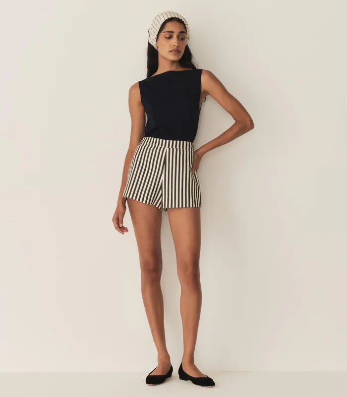 Pants and Shorts Women DEN Thora Short Lisbon Stripe