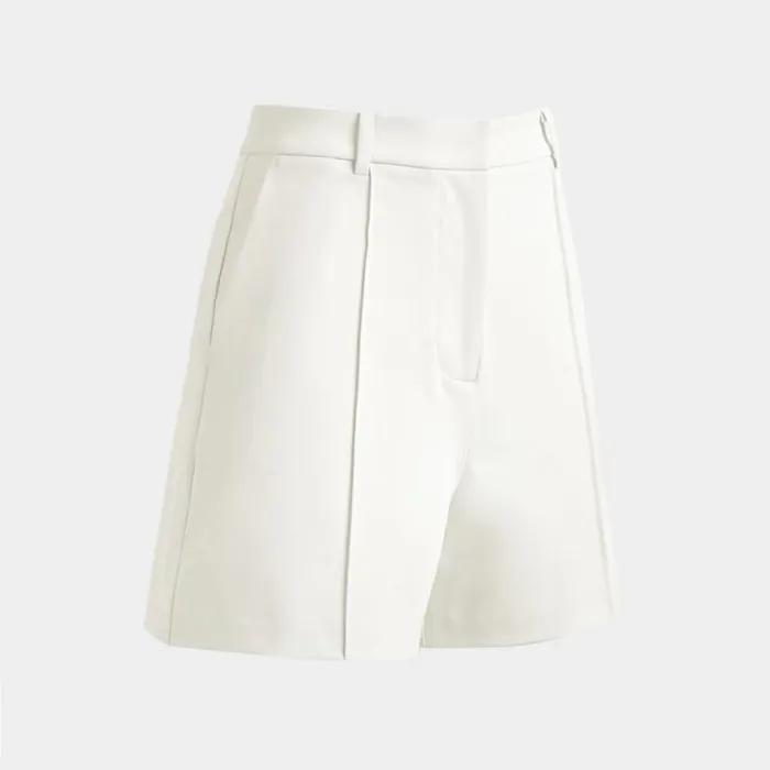 Pants and Shorts Women GFORE SHADOW STRETCH HIGH WAISTED SHORT Chalk White