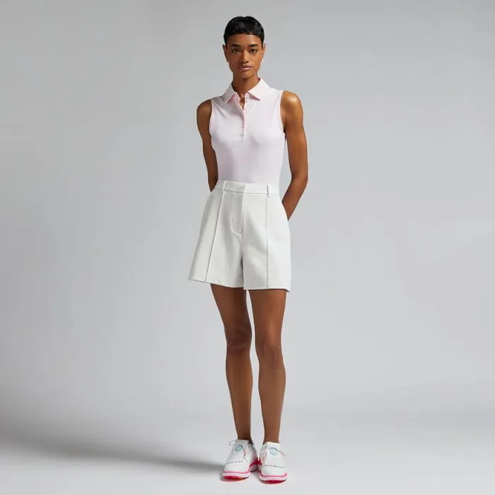 Pants and Shorts Women GFORE SHADOW STRETCH HIGH WAISTED SHORT Chalk White Pants and Shorts Women GFORE SHADOW STRETCH HIGH WAISTED SHORT Chalk White