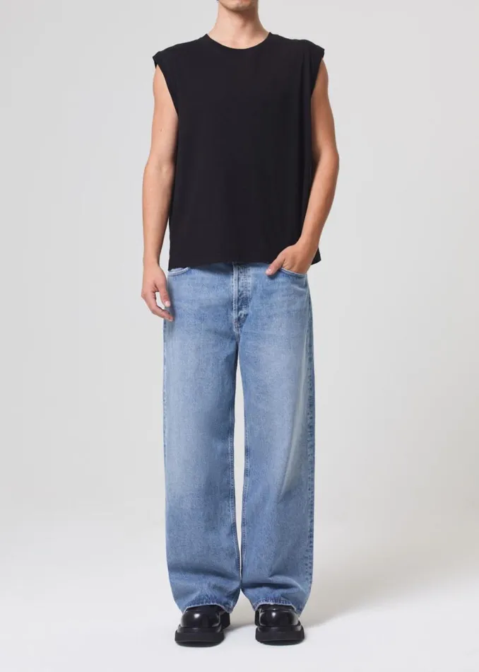 Pants Men Agolde Low Slung Baggy In Libertine