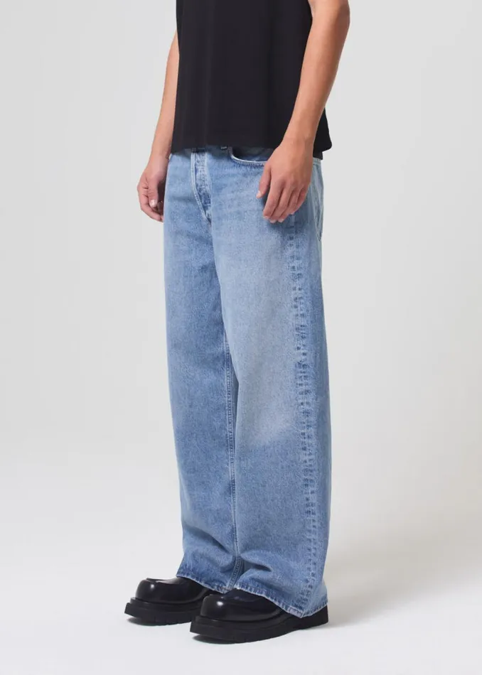 Pants Men Agolde Low Slung Baggy In Libertine