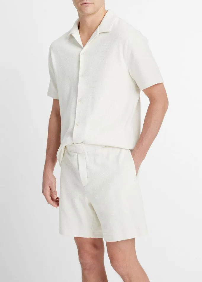 Pants Men Vince Boucl PullOn Short Bone