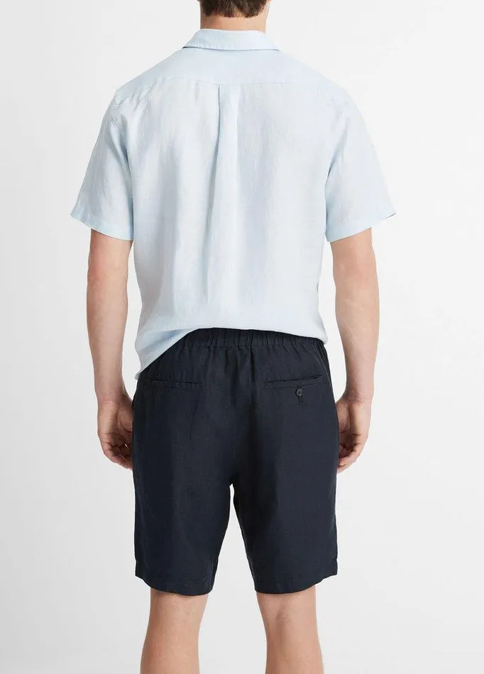 Pants Men Vince Lightweight Hemp Short Coastal Blue Pants Men Vince Lightweight Hemp Short Coastal Blue