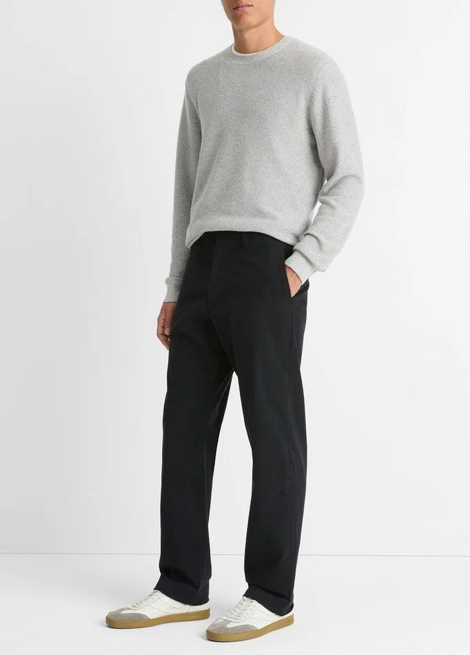 Pants Men Vince Louie Relaxed StretchCotton Pant Black