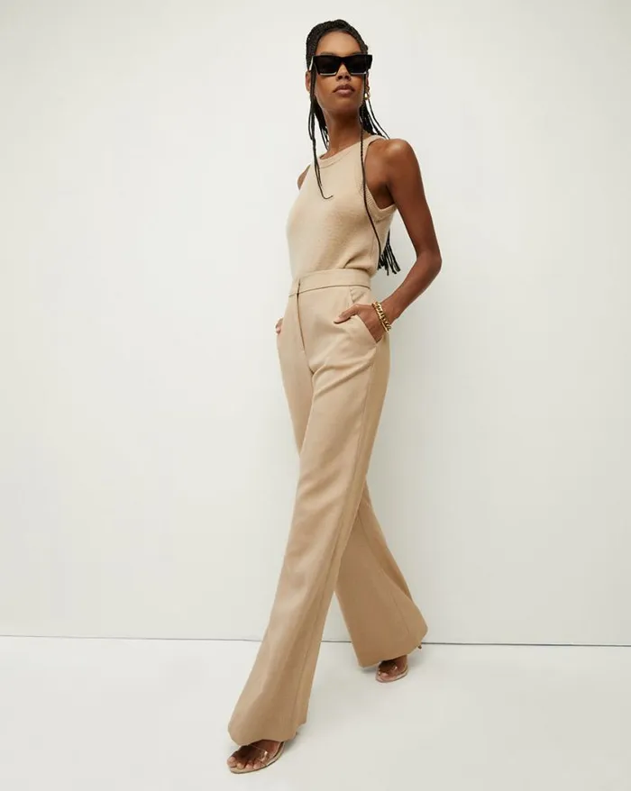 Pants Shop Veronica Beard Tonelli Pant Dark Camellight Camel