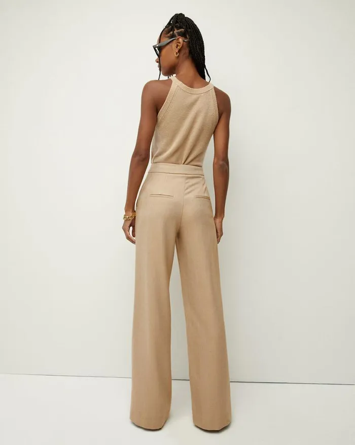 Pants Shop Veronica Beard Tonelli Pant Dark Camellight Camel