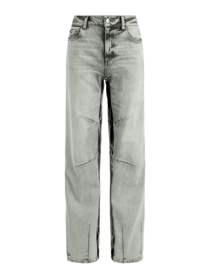 Pants Women Alice Olivia PARKER LOW RISE BALLOON LEG JEAN WITH CONTRAST PANELING Hayden Smokey Grey