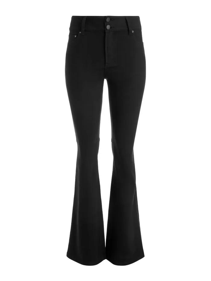 Pants Women Alice Olivia STACEY MID RISE BELL JEAN Black
