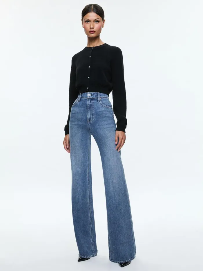 Pants Women Alice Olivia WEEZY FULL LENGTH JEAN Avery Blue