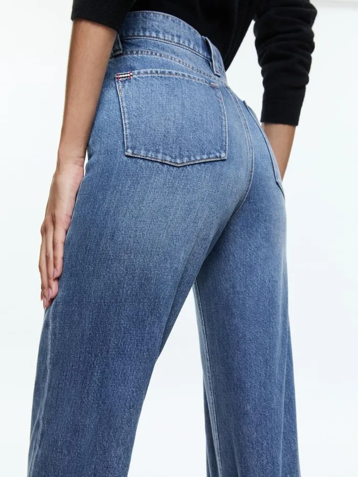 Pants Women Alice Olivia WEEZY FULL LENGTH JEAN Avery Blue
