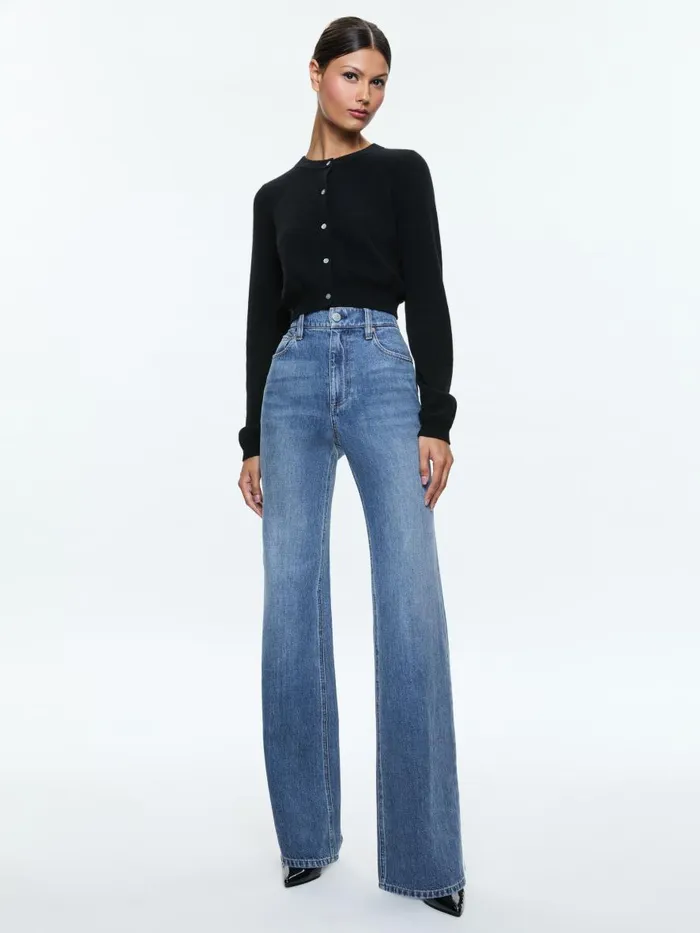 Pants Women Alice Olivia WEEZY FULL LENGTH JEAN Avery Blue