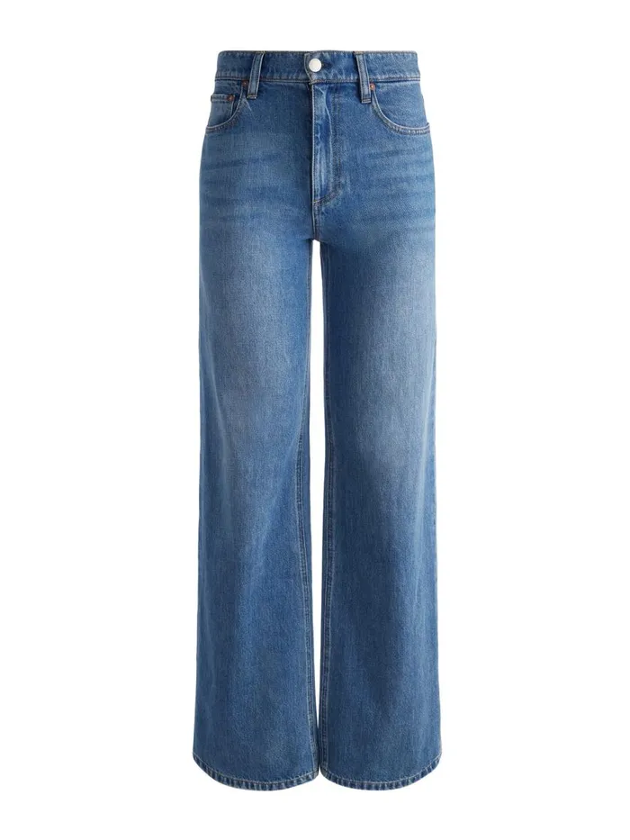 Pants Women Alice Olivia WEEZY FULL LENGTH JEAN Avery Blue