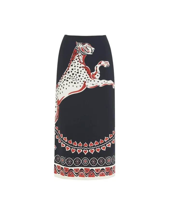 Pencil Skirt Gattopardo Place Black Women La Double J Skirts Pencil Skirt Gattopardo Place Black Women La Double J Skirts