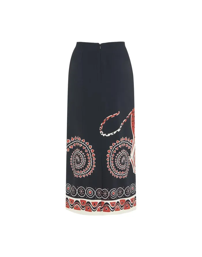 Pencil Skirt Gattopardo Place Black Women La Double J Skirts Pencil Skirt Gattopardo Place Black Women La Double J Skirts