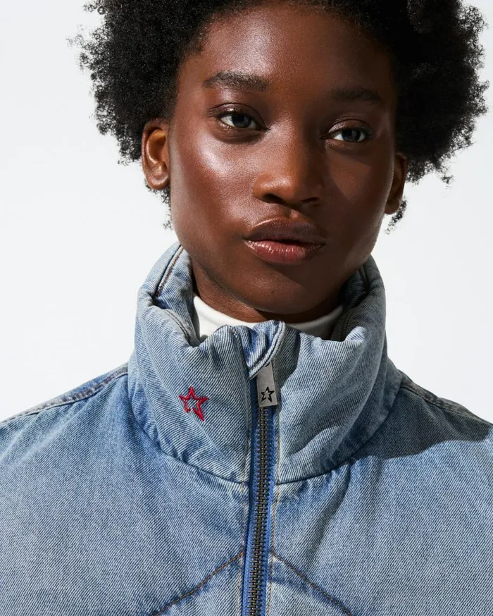 Perfect Moment Jackets Denim Vest Light Denim 8211 Women