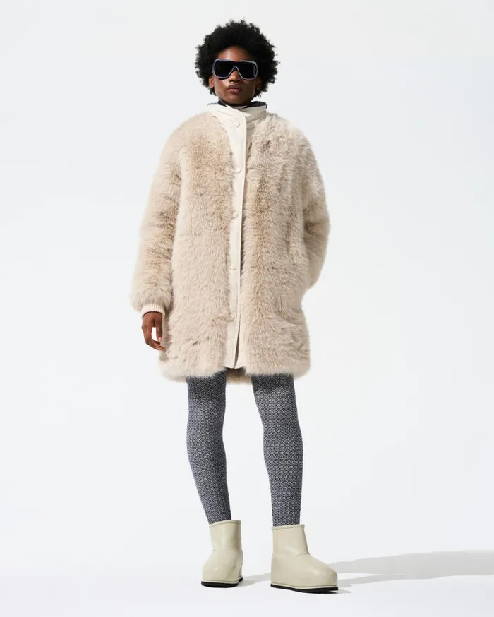 Perfect Moment Jackets Faux Fur Coat Cream Faux Fur 8211 Women