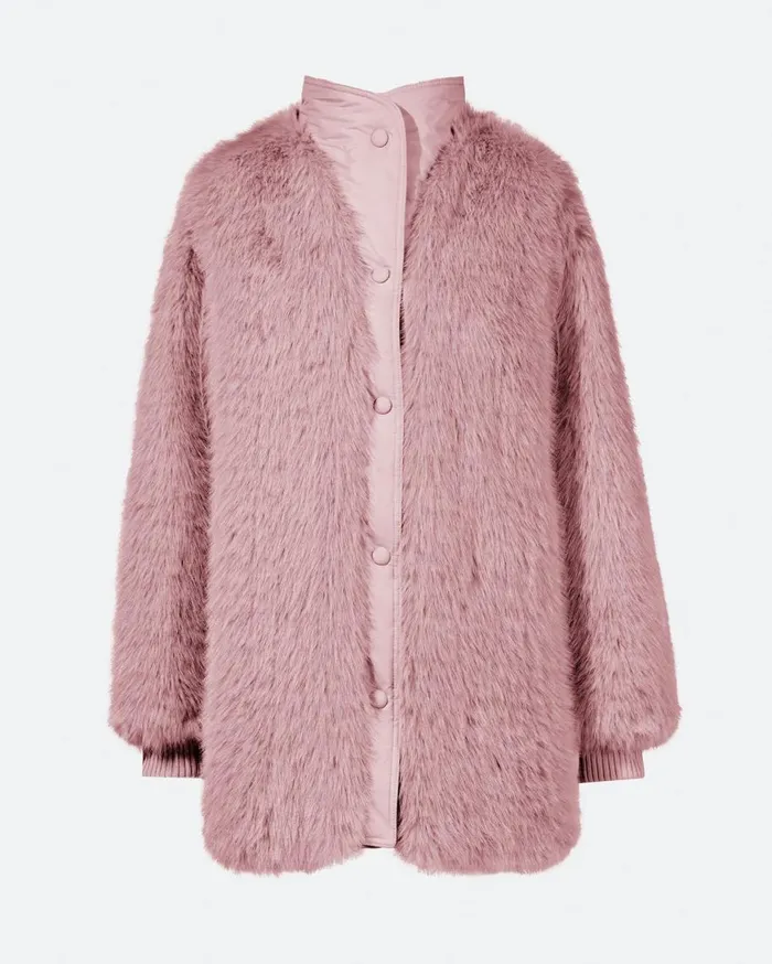 Perfect Moment Jackets Faux Fur Coat Pink 8211 Women