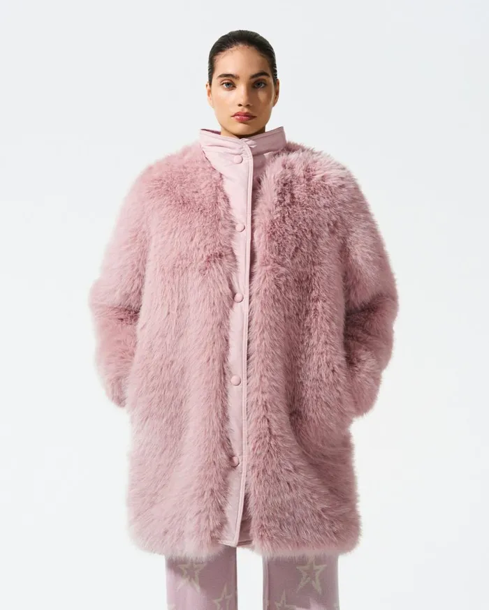 Perfect Moment Jackets Faux Fur Coat Pink 8211 Women