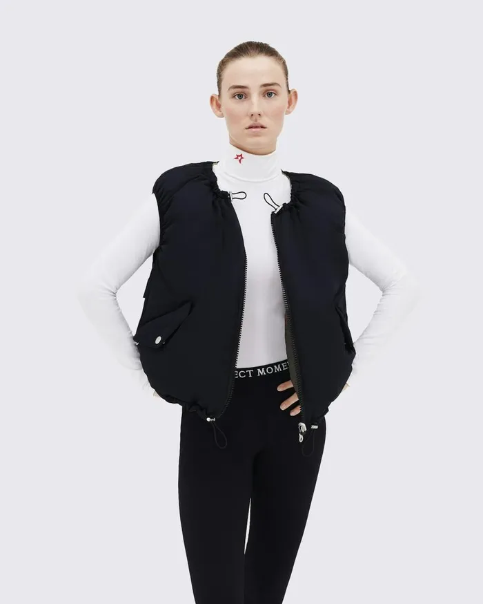 Perfect Moment Jackets PM X Marfa Stance Reversible Ski Vest Black 8211 Women