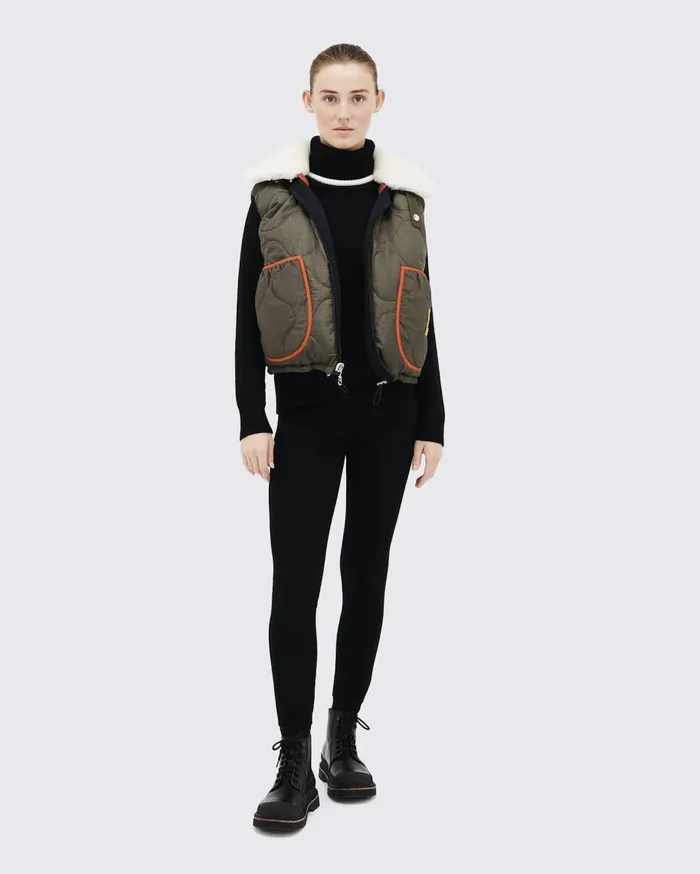 Perfect Moment Jackets PM X Marfa Stance Reversible Ski Vest Black 8211 Women