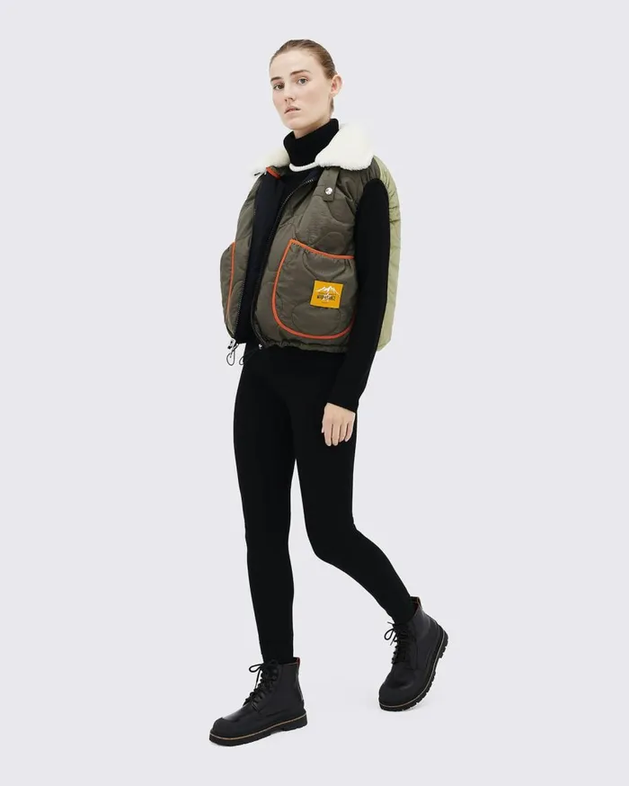 Perfect Moment Jackets PM X Marfa Stance Reversible Ski Vest Black 8211 Women