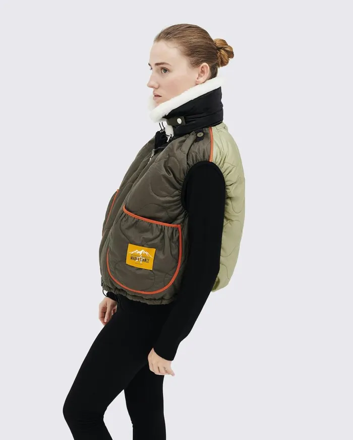 Perfect Moment Jackets PM X Marfa Stance Reversible Ski Vest Black 8211 Women