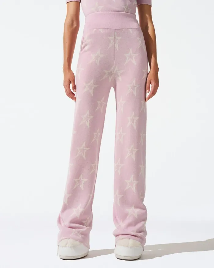 Perfect Moment Knitwear Chalet Merino Wool Knitted Pant Pink 8211 Women