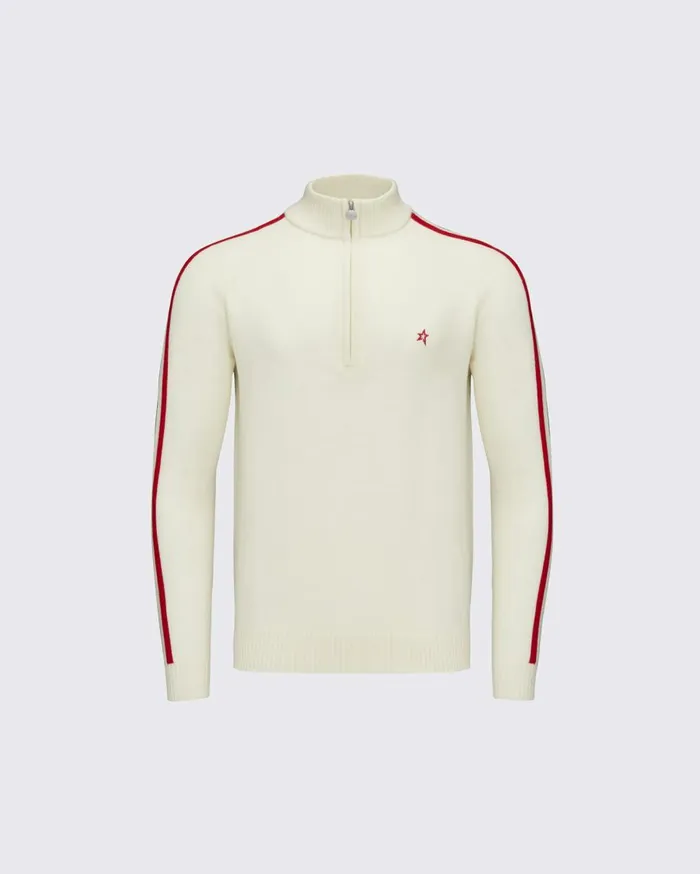 Perfect Moment Knitwear LA Tour IV Merino Wool HalfZip White 8211 Men