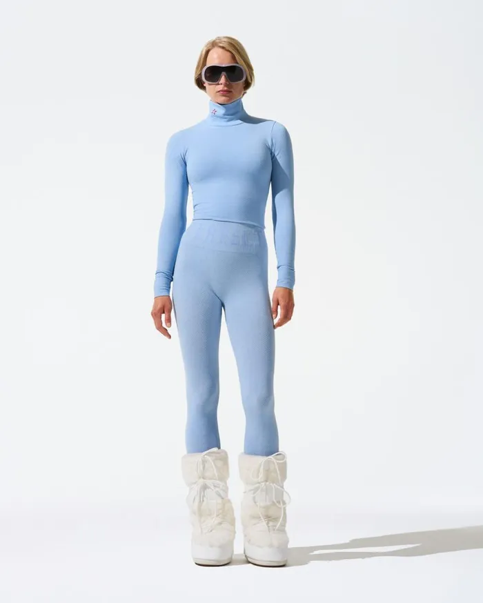 Perfect Moment Leggings Seamless Thermal Legging Bluebird Blue 8211 Women