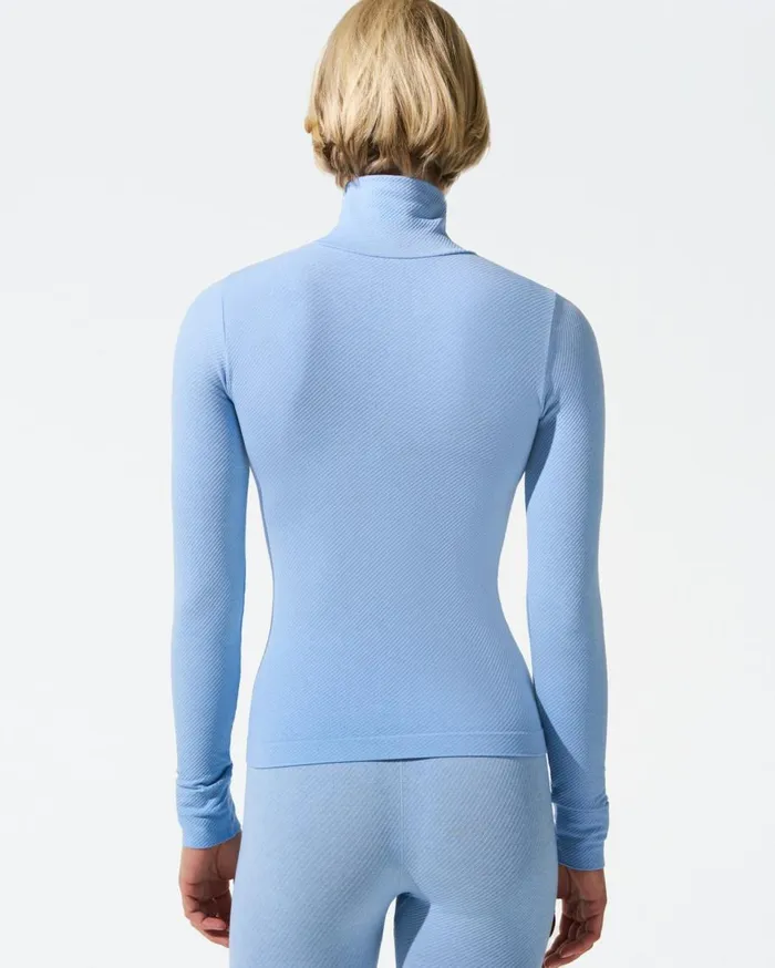 Perfect Moment Tops Seamless Thermal Top Bluebird Blue 8211 Women