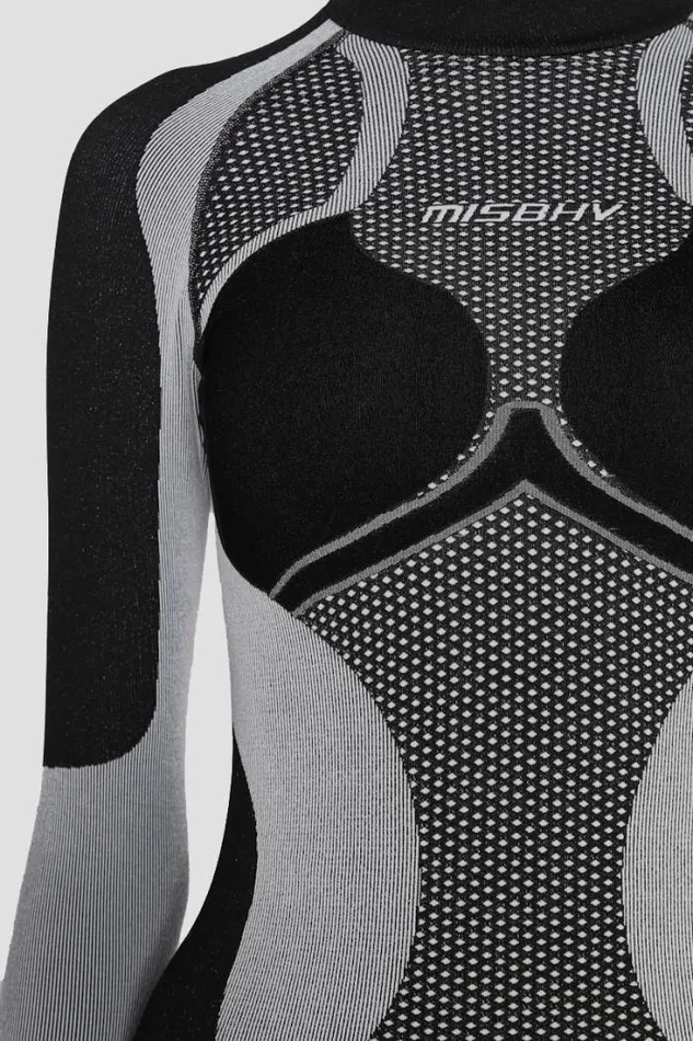 Performa Longsleeve Blackwhite Women MISBHV Tops