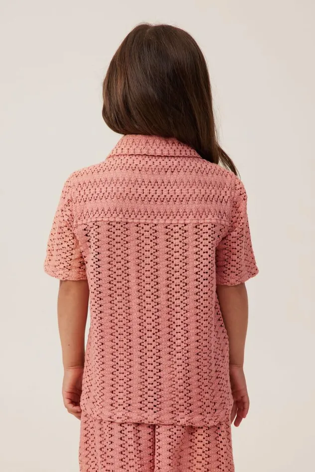 Phoebe Resort Shirt Clay Pigeon Girls Cotton On Tops and TShirts