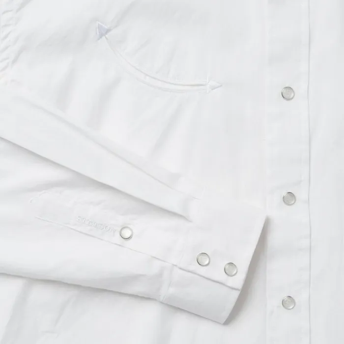Pin Point Oxford Shirt White Men Stetson Western Shirts