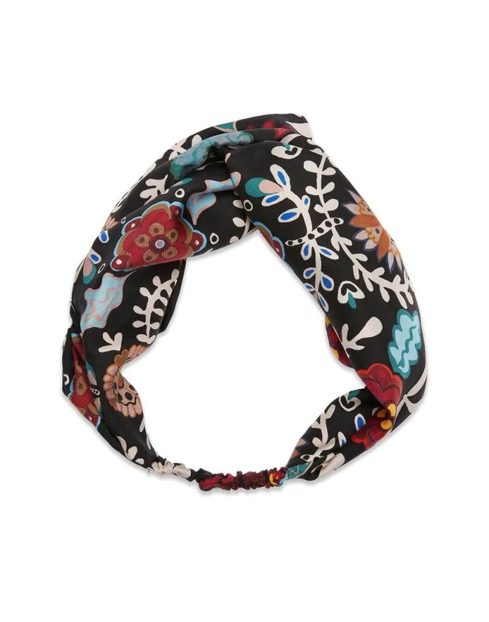 Pinup Headband Fire Flower In Twill Women La Double J Hair Accessories