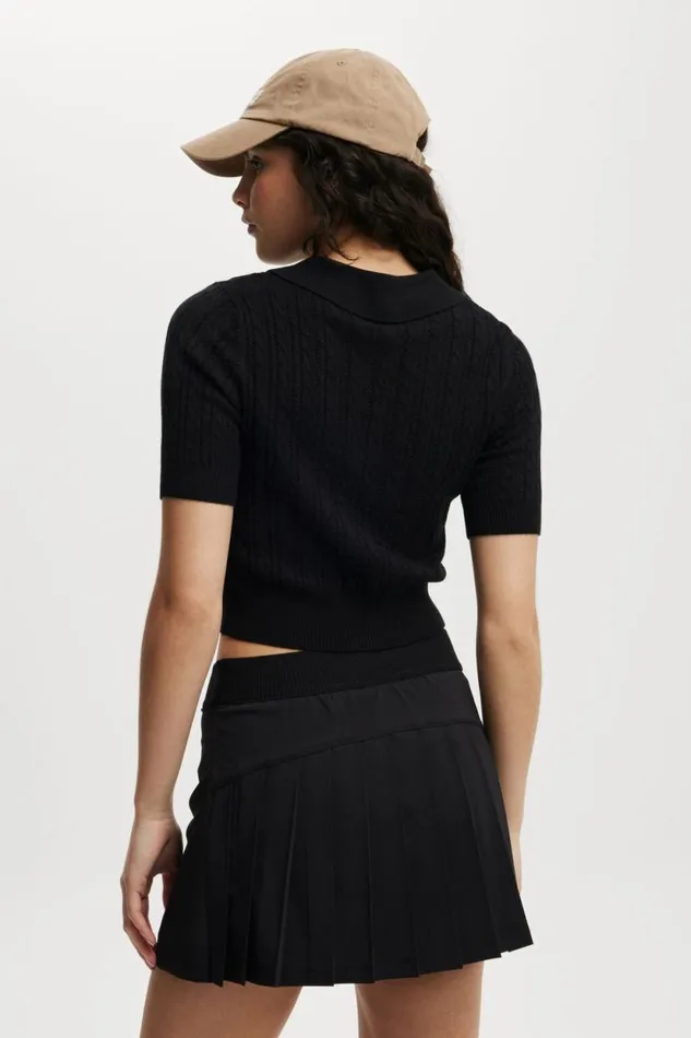 Pleated Ace Skirt Black Women Cotton On Shorts and Skirts