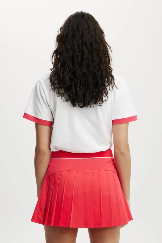 Pleated Ace Skirt Frenchie Red Women Cotton On Shorts and Skirts