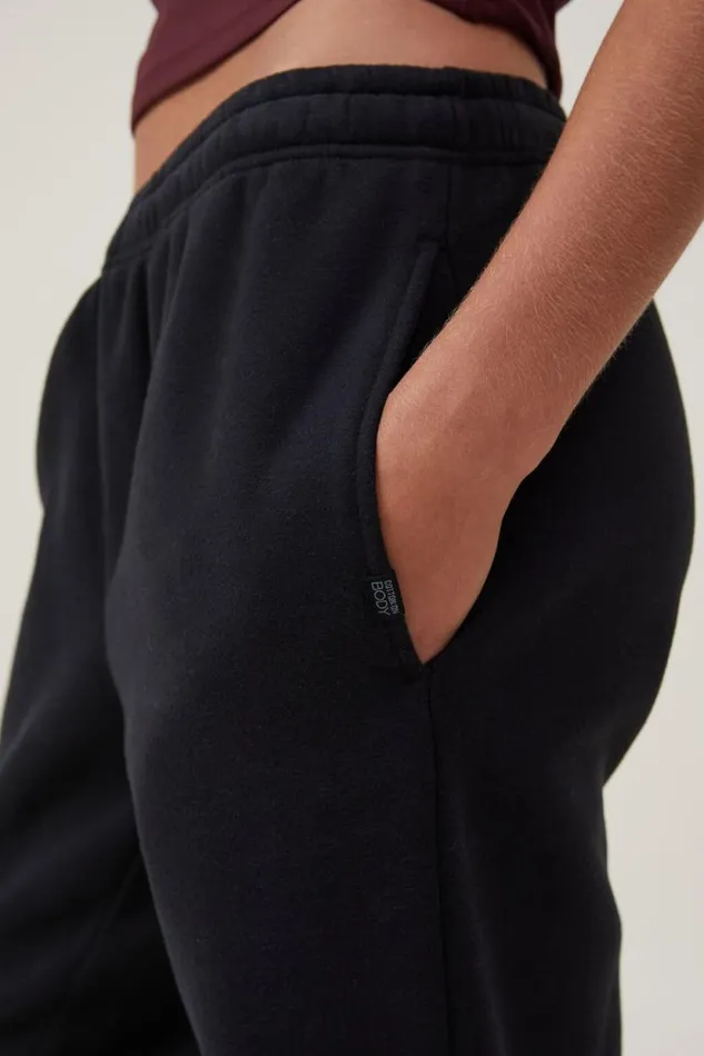 Plush Essential Gym Sweatpant Black Women Cotton On Pants