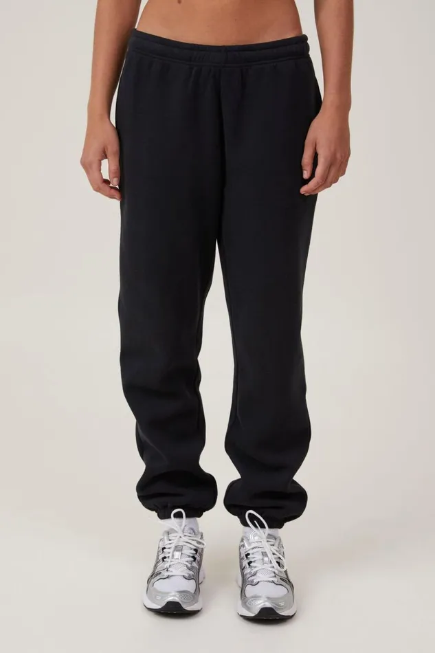 Plush Essential Gym Sweatpant Black Women Cotton On Pants