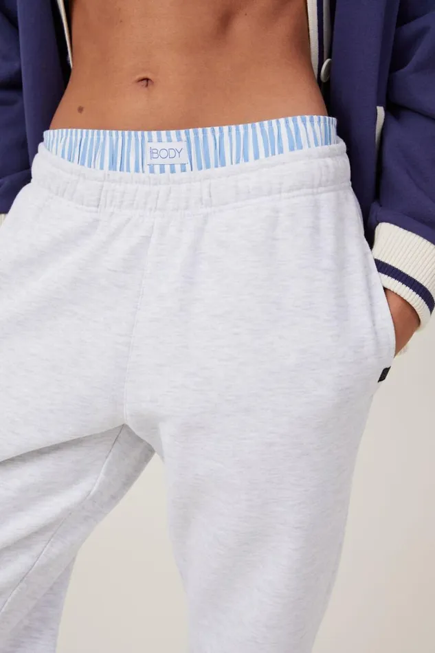 Plush Essential Gym Sweatpant Cloudy Grey Marle Women Cotton On Pants