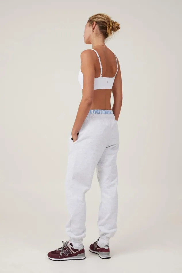 Plush Essential Gym Sweatpant Cloudy Grey Marle Women Cotton On Pants