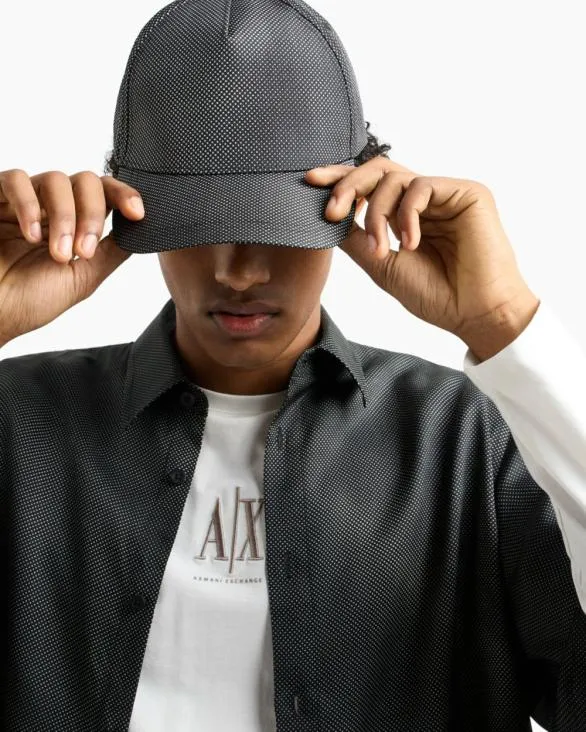 Polka Dot Visor Hat Black Men Armani Hats And Gloves Polka Dot Visor Hat Black Men Armani Hats And Gloves