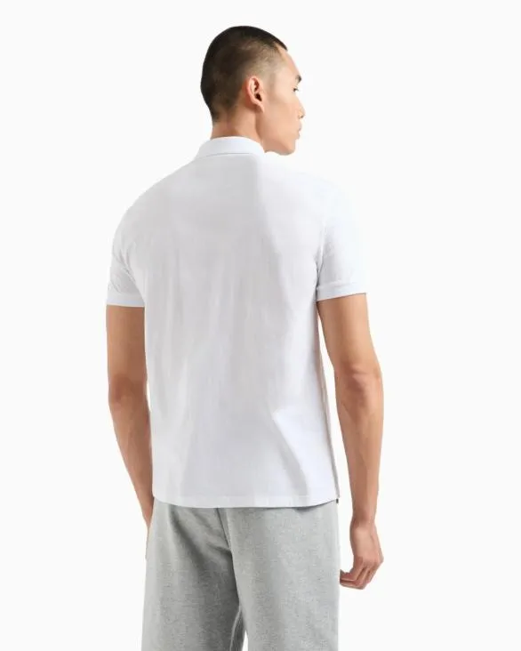 Polo Shirt In Milanx2FNew York Jersey White Men Armani Polo Shirts