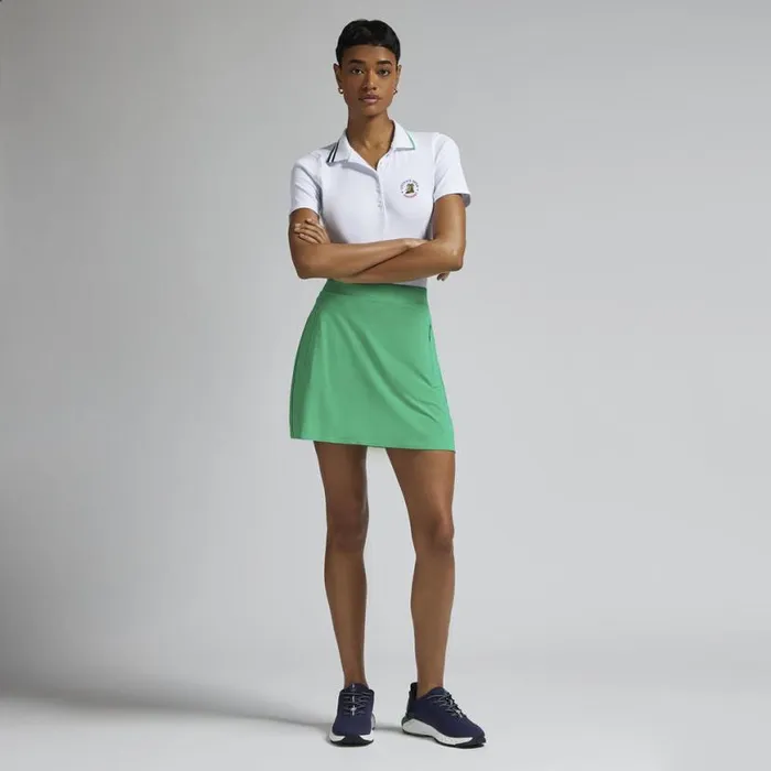 Polos and Shirts Women GFORE LTD RELEASE 2025 US OPEN CONTRAST COLLAR TECH PIQU POLO Snow