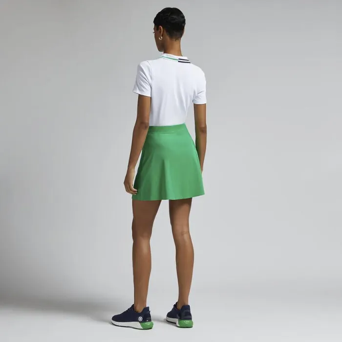 Polos and Shirts Women GFORE LTD RELEASE 2025 US OPEN CONTRAST COLLAR TECH PIQU POLO Snow